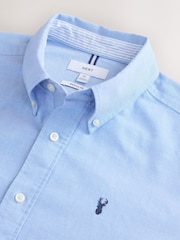 Light Blue Regular Fit Long Sleeve Oxford Shirt - Image 7 of 8
