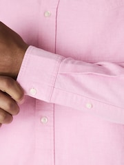 Pink Regular Fit Long Sleeve Oxford Shirt - Image 5 of 8