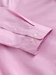 Pink Regular Fit Long Sleeve Oxford Shirt - Image 7 of 8