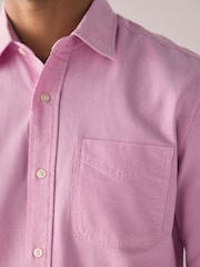 Pink Slim Fit Long Sleeve Oxford Shirt - Image 4 of 8