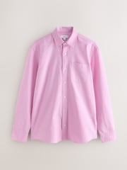 Pink Slim Fit Long Sleeve Oxford Shirt - Image 6 of 8