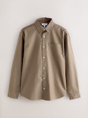 Stone Natural Regular Fit Long Sleeve Oxford Shirt - Image 6 of 8