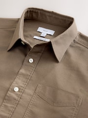 Stone Natural Regular Fit Long Sleeve Oxford Shirt - Image 8 of 8