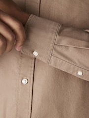 Stone Natural Slim Fit Long Sleeve Oxford Shirt - Image 5 of 8