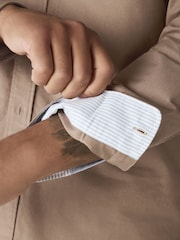 Stone Natural Regular Fit Long Sleeve Oxford Shirt - Image 4 of 6