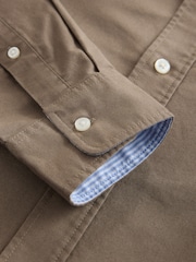 Stone Natural Slim Fit Long Sleeve Oxford Shirt - Image 9 of 9