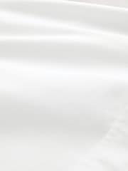 White Slim Fit Long Sleeve Oxford Shirt - Image 9 of 9
