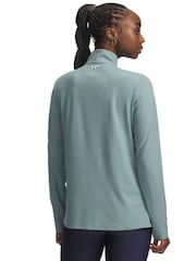 Under Armour Green Tech Twist 1/2 Zip Sweatshirt - Image 2 of 3