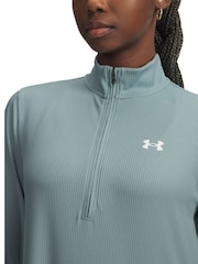 Under Armour Green Tech Twist 1/2 Zip Sweatshirt - Image 3 of 3
