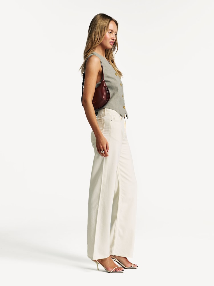 Rag & Bone Cream Featherweight Logan Jeans - Image 2 of 5