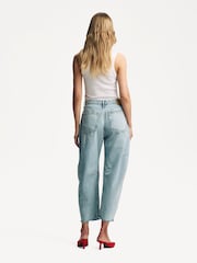 Rag & Bone Blue Charlie High Rise Barrel Jeans - Image 4 of 6