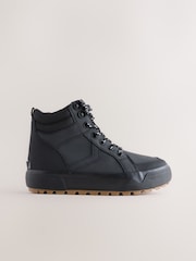 Black Standard Fit (F) Warm Lined High Top Boots - Image 2 of 5