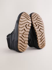 Black Standard Fit (F) Warm Lined High Top Boots - Image 5 of 5