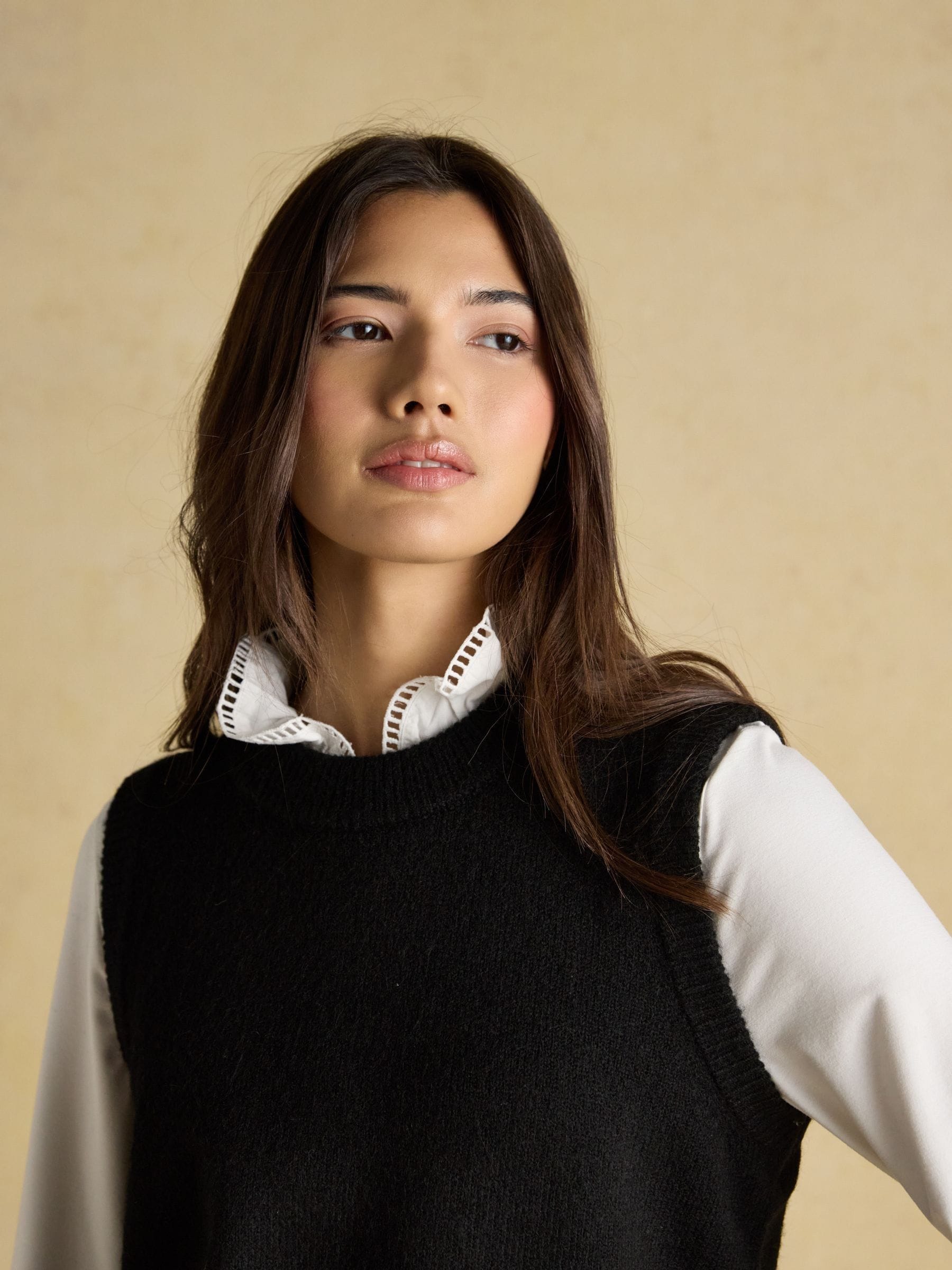 Buy Joules Holly Black Knitted Vest from Next USA