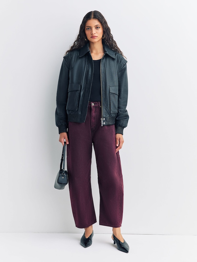 Rag & Bone Brown Charlie High-Rise Barrel Jeans - Image 1 of 1
