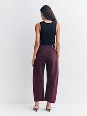 Rag & Bone Purple Charlie High-Rise Barrel Jeans - Image 3 of 4