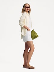 Rag & Bone White Kaia 100% Cotton Shorts - Image 4 of 5