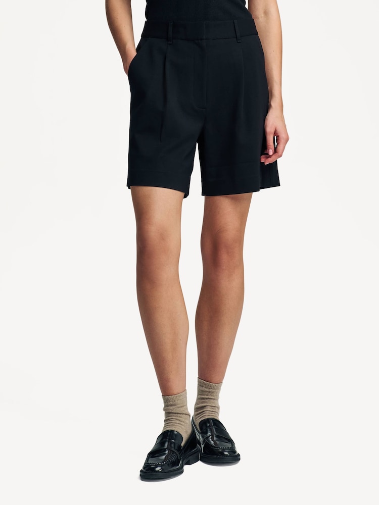 Rag & Bone Black Irina Ponte Shorts - Image 1 of 4 Rag & Bone Black Irina Ponte Shorts - Image 1 of 4