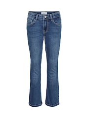 VERO MODA Blue Girls High Waisted Slim Fit Flared Jeans - Image 3 of 4