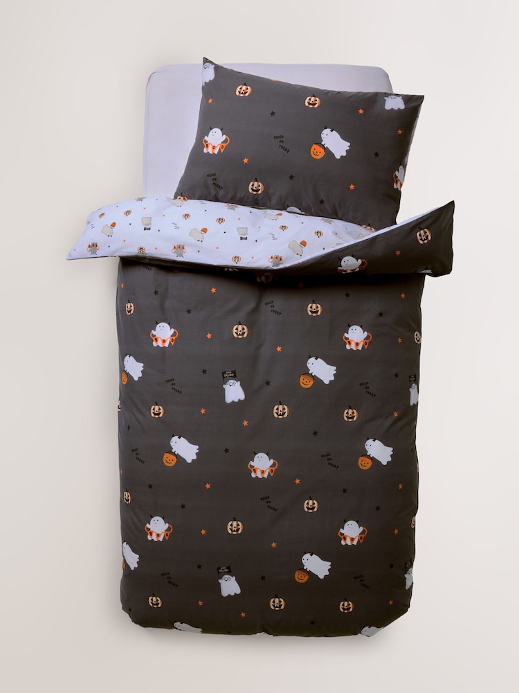 Black Duvet Cover and Pillowcase Set - Image 2 of 7 Black Duvet Cover and Pillowcase Set - Image 2 of 7