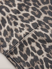 Leopard Print 100% Cotton Barrel Leg Jeans - Image 9 of 9