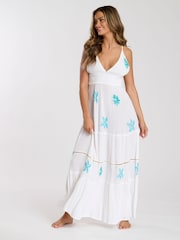 South Beach Embroidered Cami Maxi Dress - Imagen 1 de 5