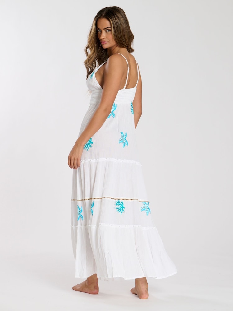 South Beach Embroidered Cami Maxi Dress - Imagen 2 de 5