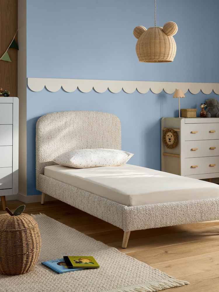 Tweedy Boucle Light Natural Kids Matson Standard Upholstered Bed - Image 2 of 5