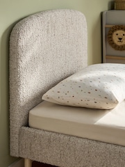 Tweedy Boucle Light Natural Kids Matson Standard Upholstered Bed - Image 3 of 5