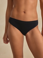 Black N.Premium Super Soft Seamless Modal Blend High Leg Knickers - Image 1 of 5