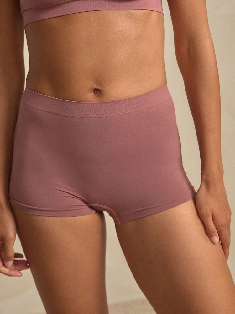 Rose Pink N.Premium Super Soft Seamless Shorts - Image 2 of 5 Rose Pink N.Premium Super Soft Seamless Shorts - Image 2 of 5