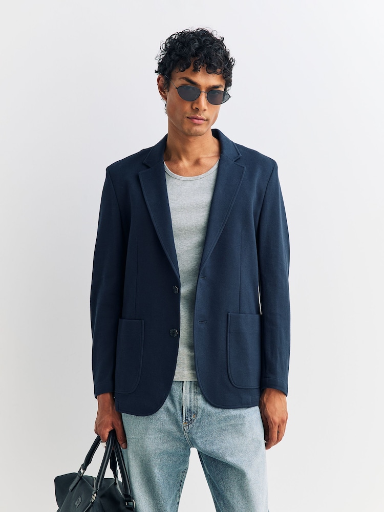 Rag & Bone Blue Butler Patch Pocket Blazer - Image 1 of 5 Rag & Bone Blue Butler Patch Pocket Blazer - Image 1 of 5