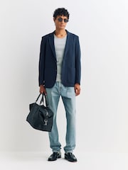 Rag & Bone Blue Butler Patch Pocket Blazer - Image 2 of 5
