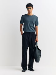 Rag & Bone Grey Aulton Knit Short Sleeve T-Shirt - Image 3 of 6