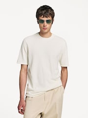 Rag & Bone Cream Zuma Toweling T-Shirt - Image 1 of 5