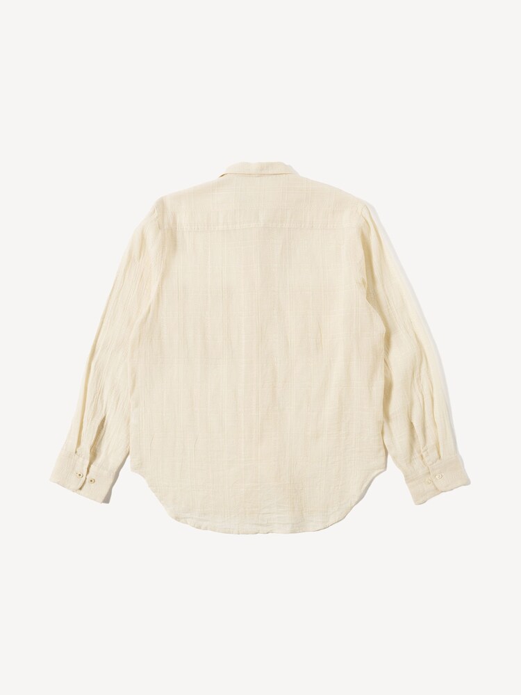 Universal Works Natural Acapulco Weave Work Shirt - Image 2 of 3
