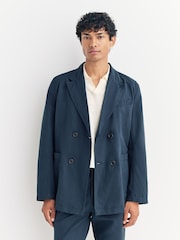 Universal Works Blue Manor Slub Weave Jacket - Image 5 of 6