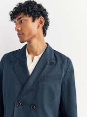 Universal Works Blue Manor Slub Weave Jacket - Image 6 of 6