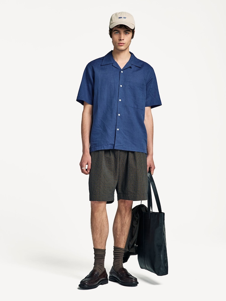Universal Works Blue Shirtng Camp Shirt - Image 2 of 8