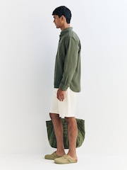 Universal Works Natural Slub Weave Simple Shorts - Image 3 of 7