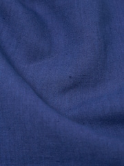 Universal Works Blue Travail Linen Overshirt - Image 8 of 8