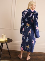 Mornarica - Whippet Character Print Robe - Slika 4 iz 9