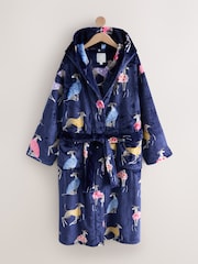 Mornarica - Whippet Character Print Robe - Slika 7 iz 9