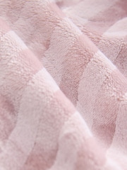 Pink Supersoft Tonal Stripe Dressing Gown - Image 3 of 3
