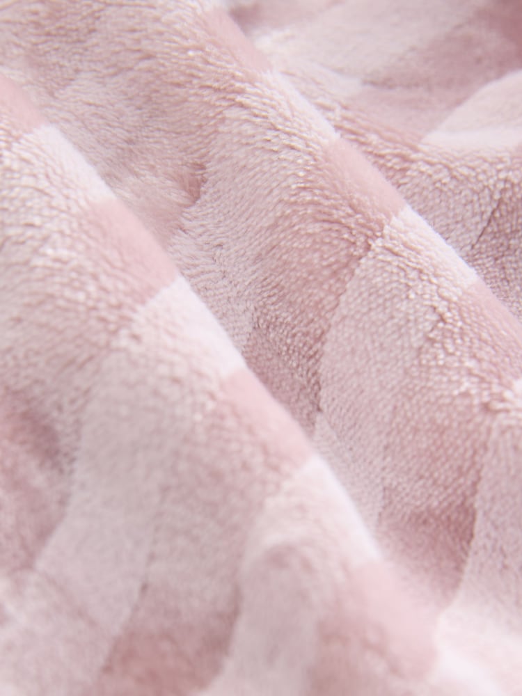 Pink Supersoft Tonal Stripe Dressing Gown - Image 3 of 3