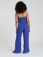 Azul - South Beach Crinkle Viscose Sheer Strapless Jumpsuit - Imagen 5 de 5