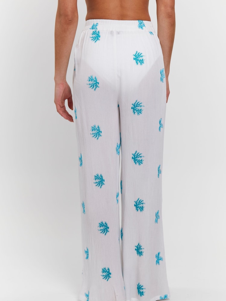 South Beach Embroidered Beach Trousers - Imagen 2 de 5