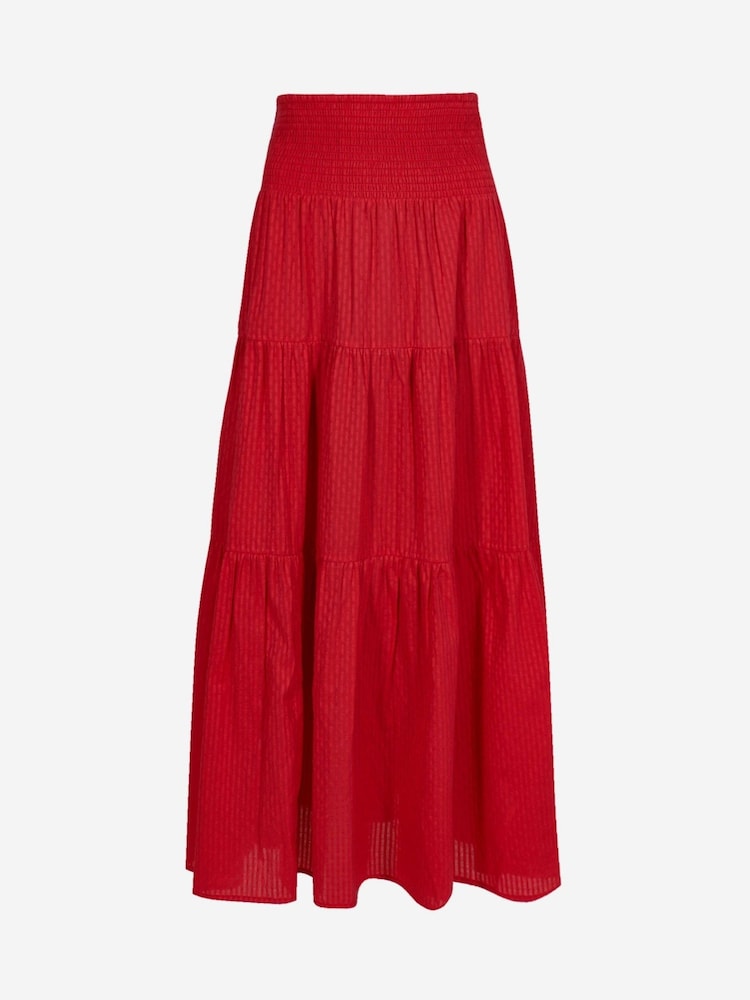 South Beach Maxi-rok van 100% katoen met geplooide taille - Image 5 of 5