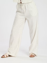 South Beach Stripe Linen Blend Trousers - Image 3 of 5