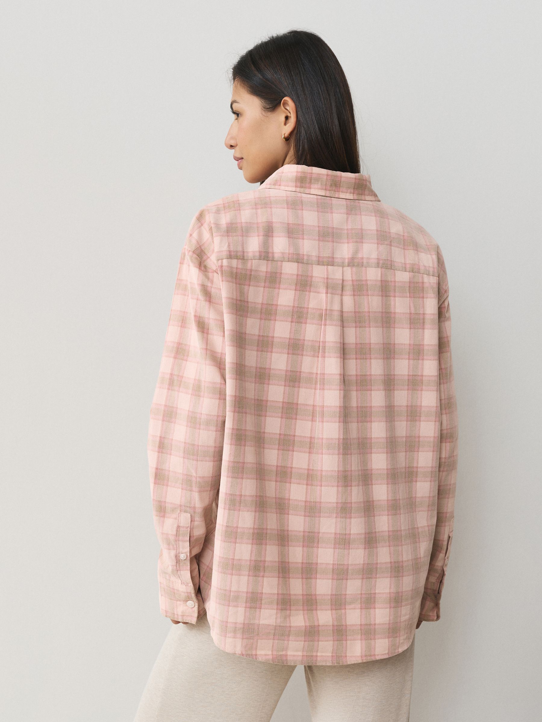 Buy Pink Check 100% Cotton Shacket from the Next UK online shop